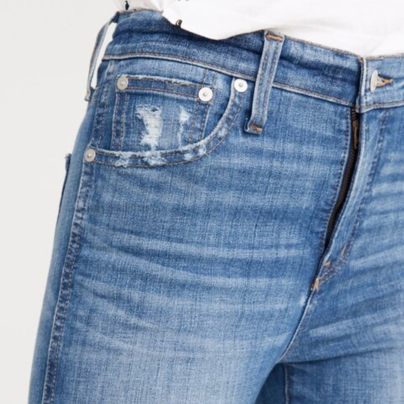 Madewell 10” High-Rise Skinny Jeans: Drop Step-Hem | Everton wash | size: 27 - Picture 5 of 15